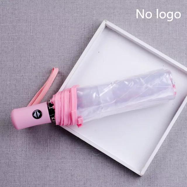 Automatic Umbrella Transparent Manual Umbrella Women's Folding Umbrellas Parasol For Rain And Sun Windproof Business