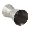 Measure Cup Double Head Design Portable Silver Stainless Steel
