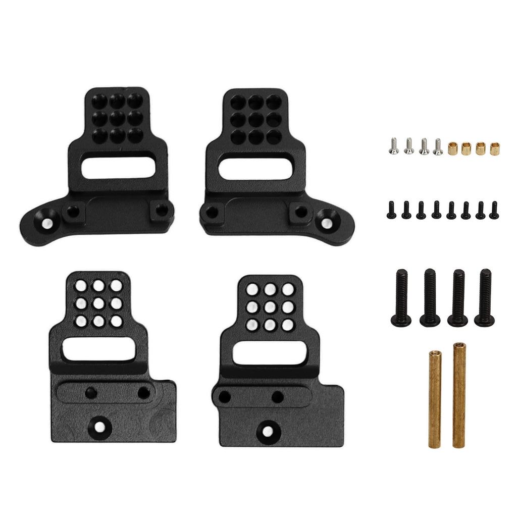 RC Shock Mount Aluminium Alloy Shock Bracket Multi Holes Easy Installation for Traxxas TRX4M 1 18 RC Car Black