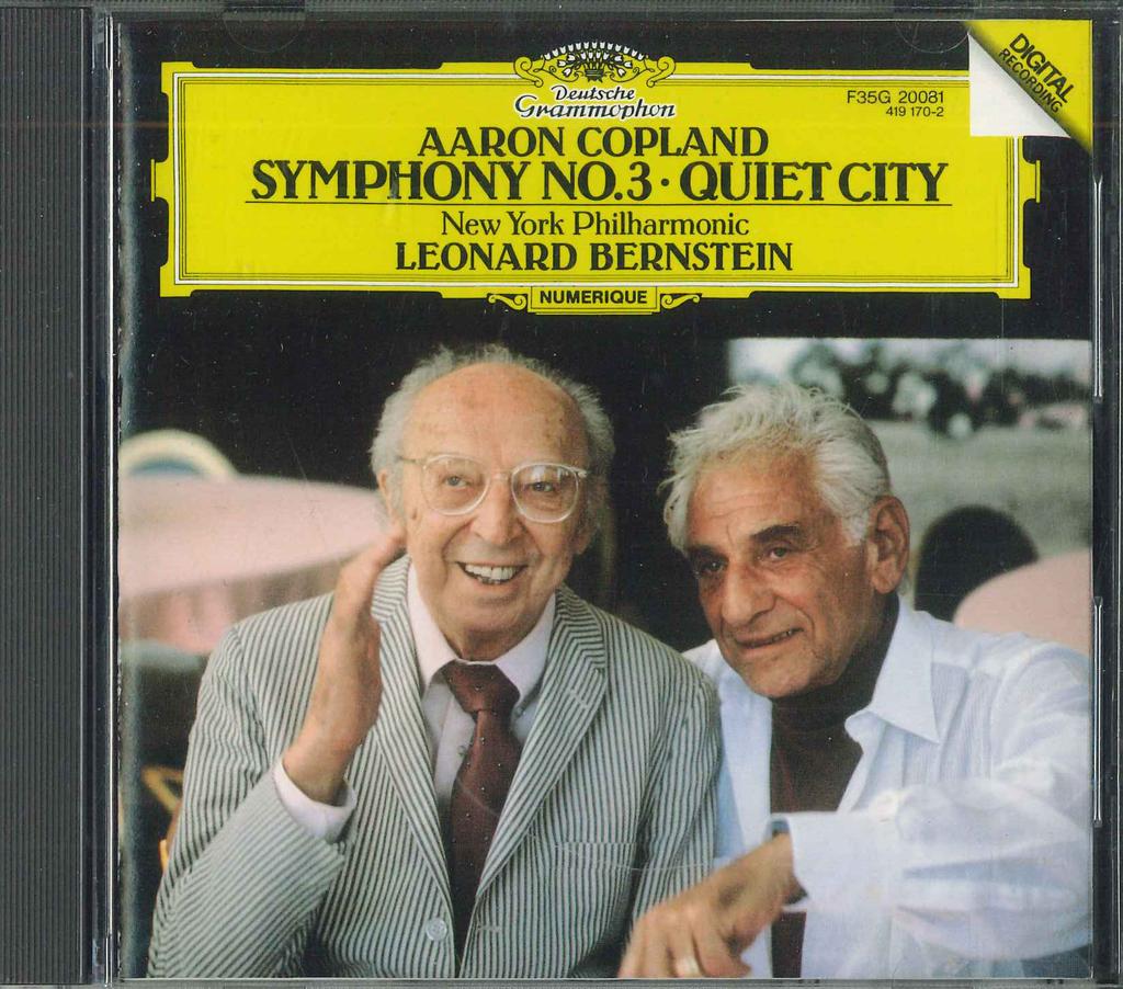 CD COPLAND, BERNSTEIN; NEW YORK. FOIL - Symphony No. 3: Bernstein / New Yor F35G20081 POLYDOR Japan Classical Used