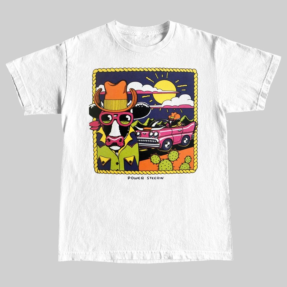 

Power Steerin#039; TShirt 90#039;s Vintage Style Unisex T-Shirt S