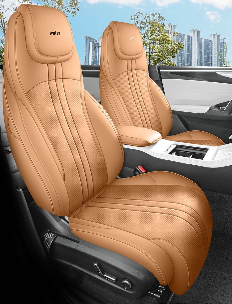 Galaxy L7 Full Leather Car Seat Cushion - Universal Four Seasons Set for Five-Seaters