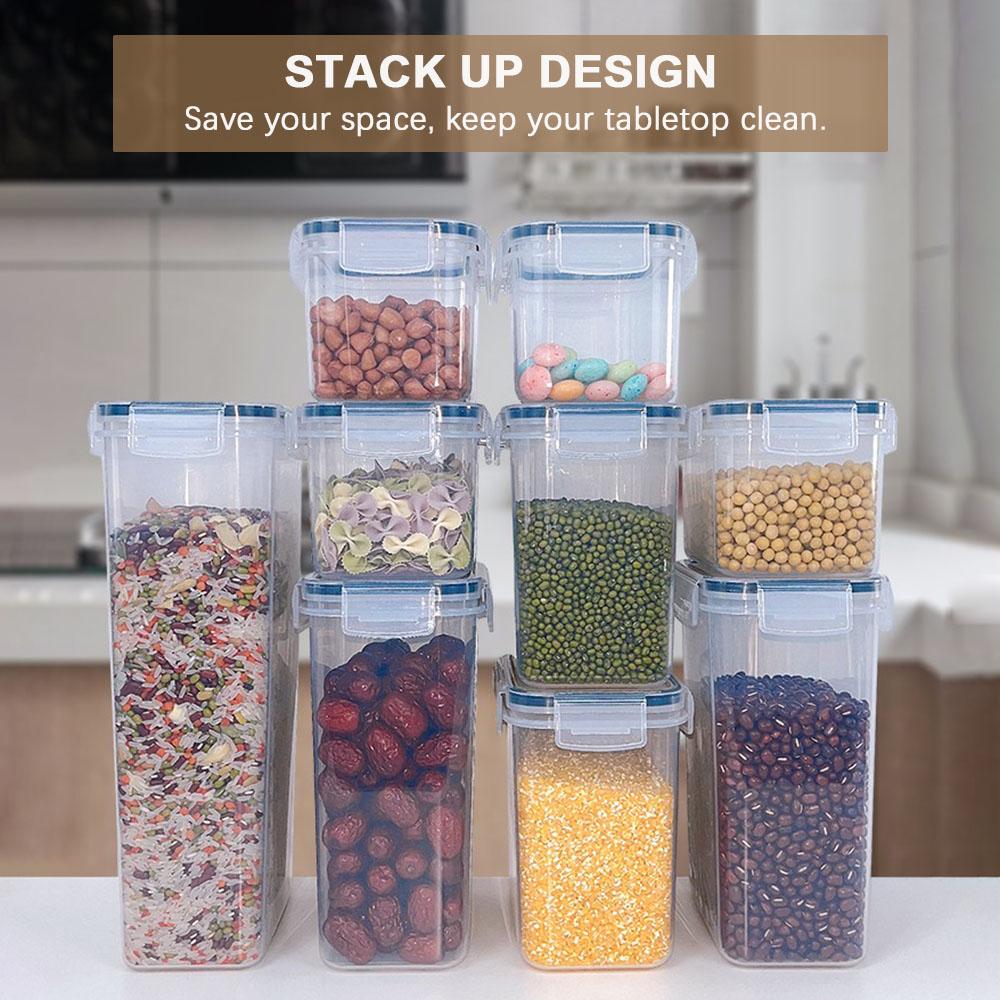 7PCS Food Storage Containers Kitchen Storage Container BPA Free PP Pantry Organization with Lid