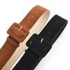 Retro Y2K Faux Suede Wide Belt: Plush, Skirt-Style, Fashionable Women's Waistband