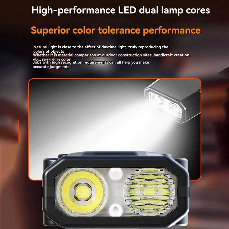 Fresh Flat Flashlights Rechargeable LED Small Flashlight Dual-Switches With Digital Display Pocket Flashlight For Home,Camping