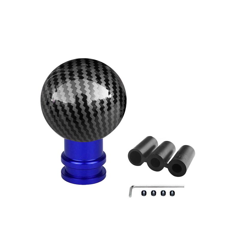 Universal Car Gear Shift Knob Aluminum Alloy Carbon fiber Automatic Shift Head 4 Colors Gear Head