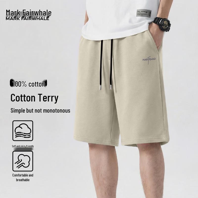 MARK FAIRWHALE Men s Casual Cotton Shorts 5XL