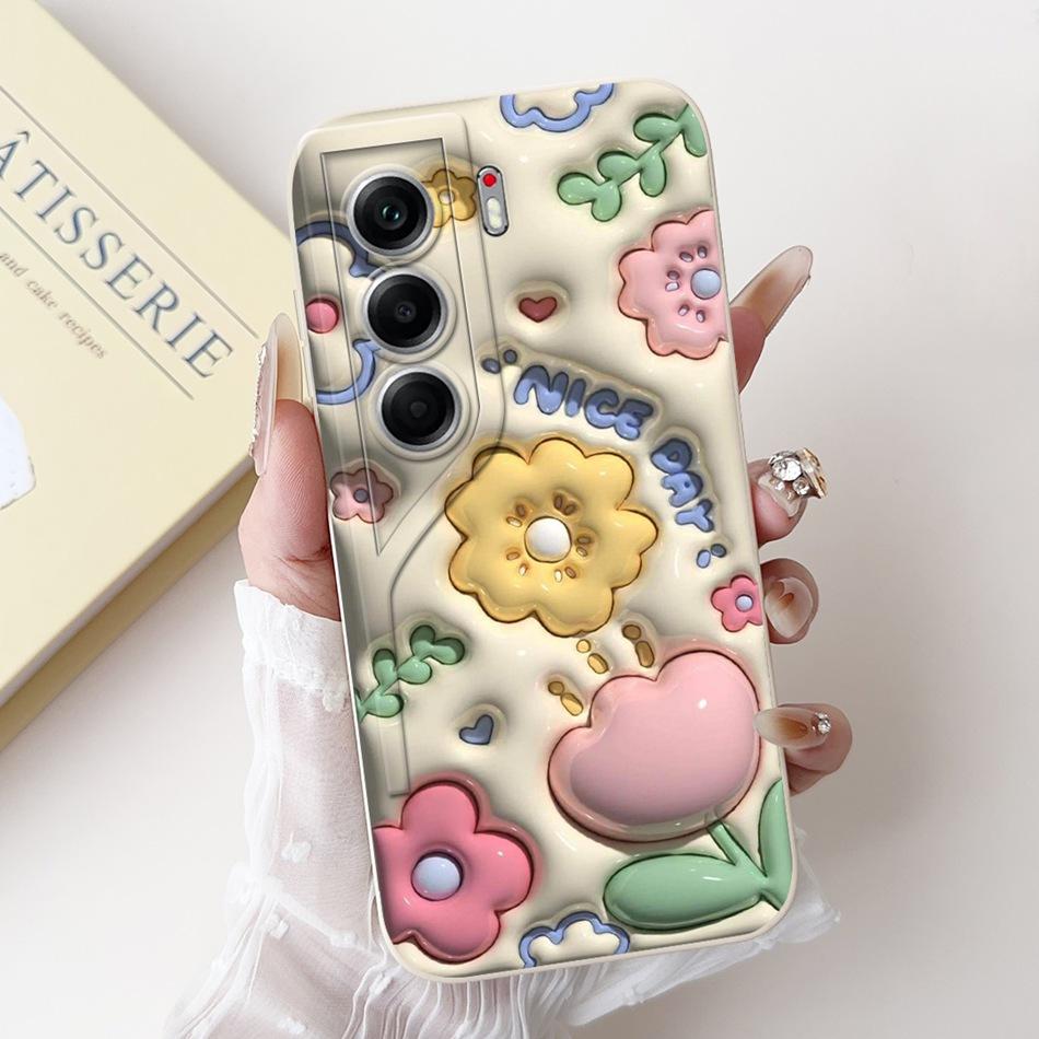 For Tecno Camon 40 Pro 4G Camon40 CM5 CM6 Cute Rabbit Cat Cartoon Phone Case For Camon 40 40Pro 4G Soft Silicone Cases Bumpers