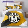 Set Copripiumino Trapuntato Juve Federa Federe Decorazione Casa Regalo di Compleanno (1 * copripiumino + 2 * federa, senza nucleo)