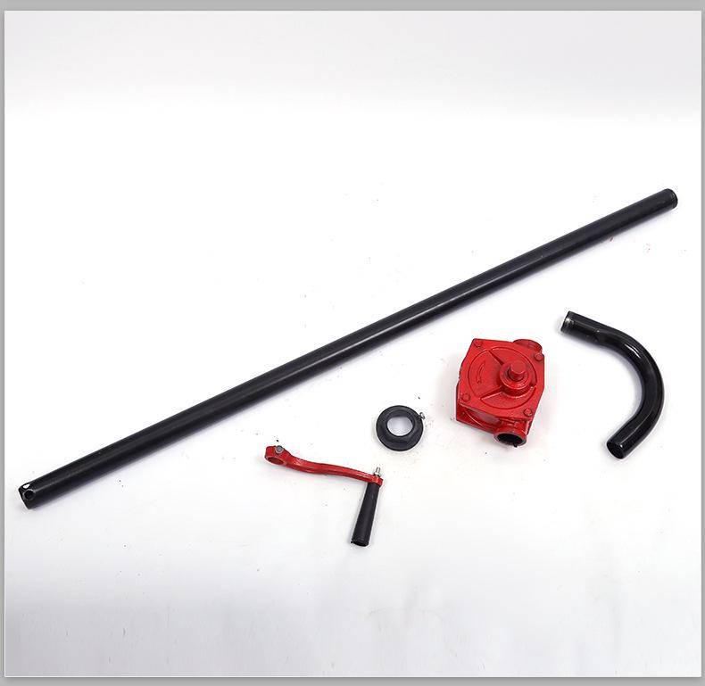 Multi-Purpose Cast Iron Manual Oil Pump - Hand-Operated Drum-Mounted Extractor