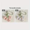 Cute Pearl Chain Woolen Crochet Lily Of Valley Flower String Keychain Bag Decorative Buckle Boho Style Creative Keychain Backpack Pendant Party