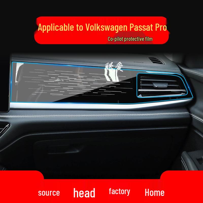 Tempered Navigation and Instrument Screen Protector for 25 Volkswagen Passat Pro Models