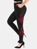 Rosegal Plus Size Pockets Braided Wrap Pants