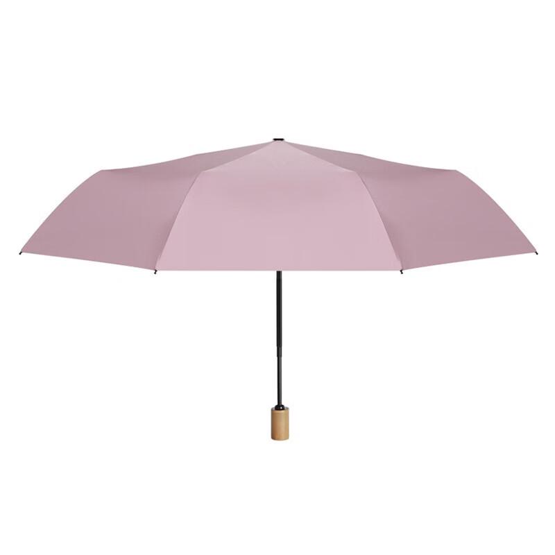 Tri-polar TP7027 Wooden Handle Folding Sun/Rain Umbrella