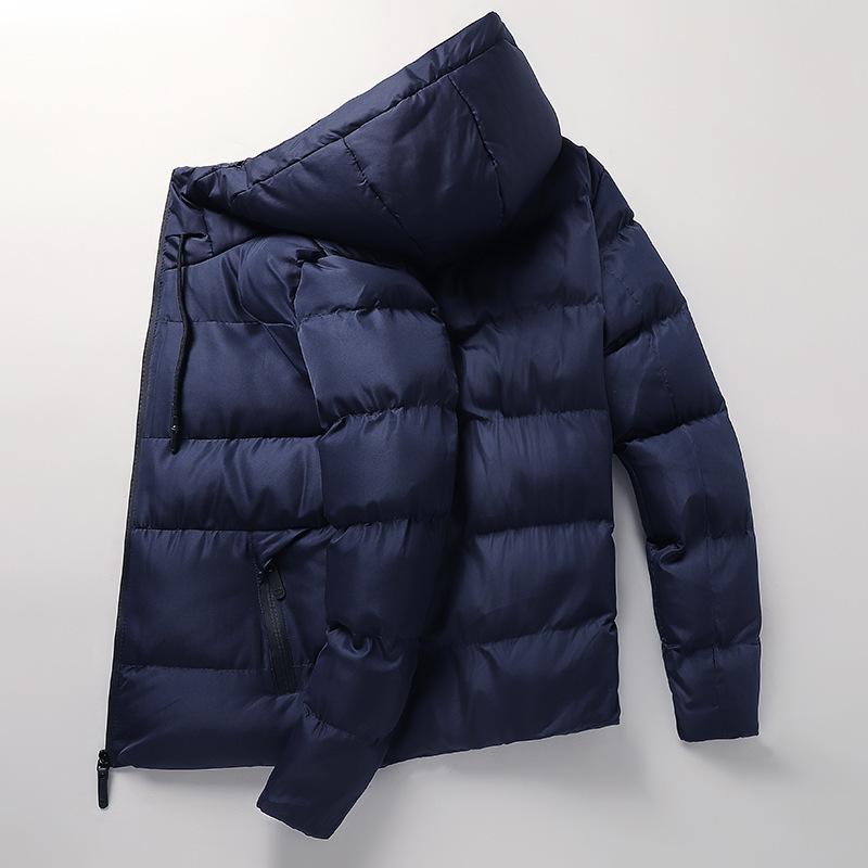 Medvilninis paltas, žiema, 2022 m. Naujo stiliaus vyriškas pūkinis medvilninis paltas laisvalaikio paltas pliušinis pastorintas medvilninis švarkas Zichao