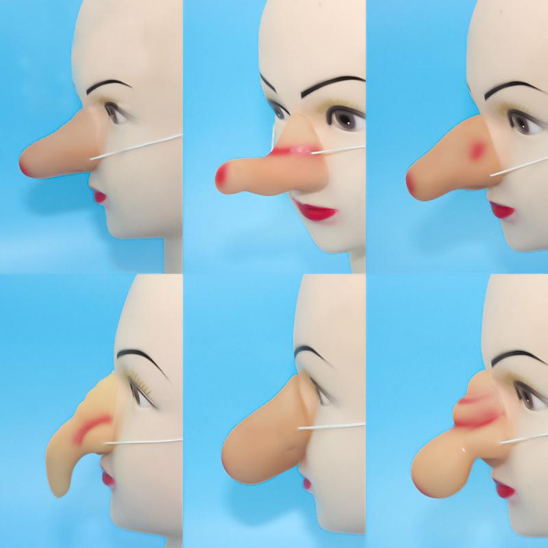 1Pc Dressing Up Nose For Halloween Witch Nose Funny Dress Up Cosplay Prop Wicked Witch Nose Costume Accessory