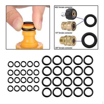 40 Pieces O Rings Set Sealing Washer Quick Connect Sturdy 1/4 M22 3/8 Pressure Gasket