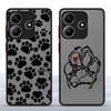 Cute Pet Paw Prints Case for Xiaomi Redmi Note 14 9S 13C 13 Pro Plus 10 14C 11 A4 12 Funda Back Phone Cover