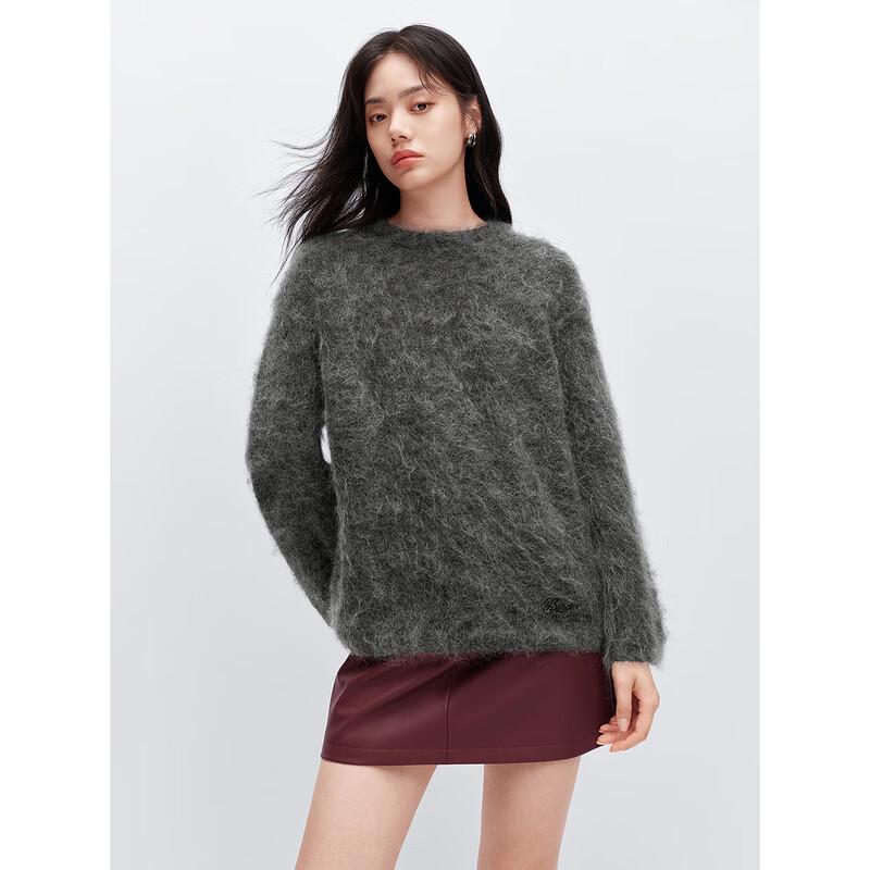 PEACEBIRD Women's Lazy Style Mohair Blend Knit Sweater