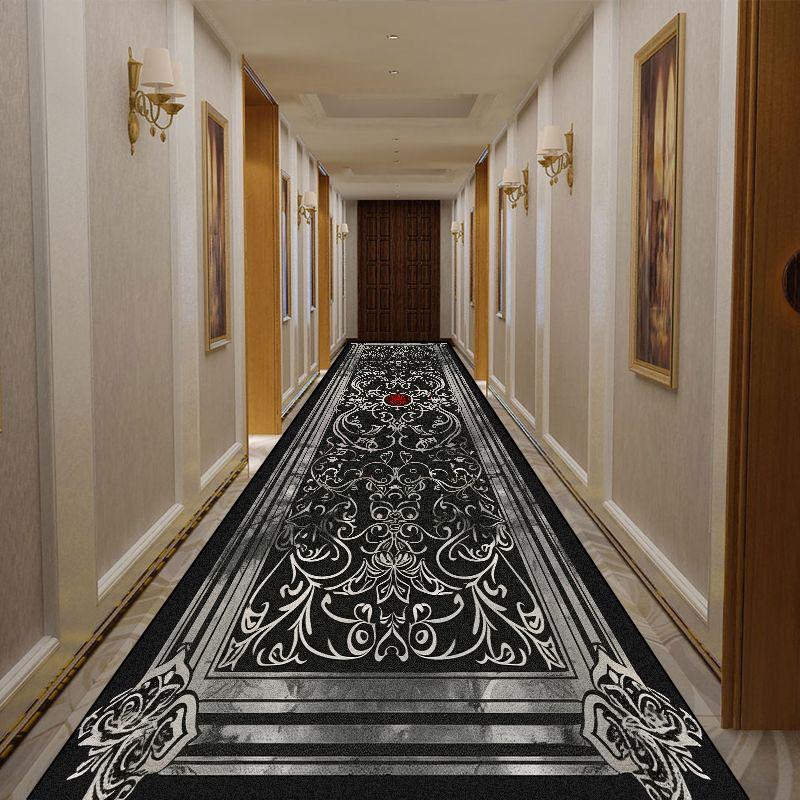 Luxury Golden Aisle Carpet Runner Non-slip Long Corridor Carpets Washable Porch Entry Doormat Home Living Room Hallway Area Rugs