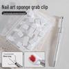 Nail Art Sponge High Density Tofu Block Blending Blush Tool with Clip