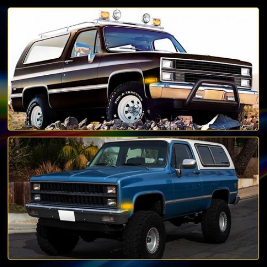 LED Front Side Marker Light For 81-91 Chevrolet Chevy GMC C10 C20 C30 Blazer C/K