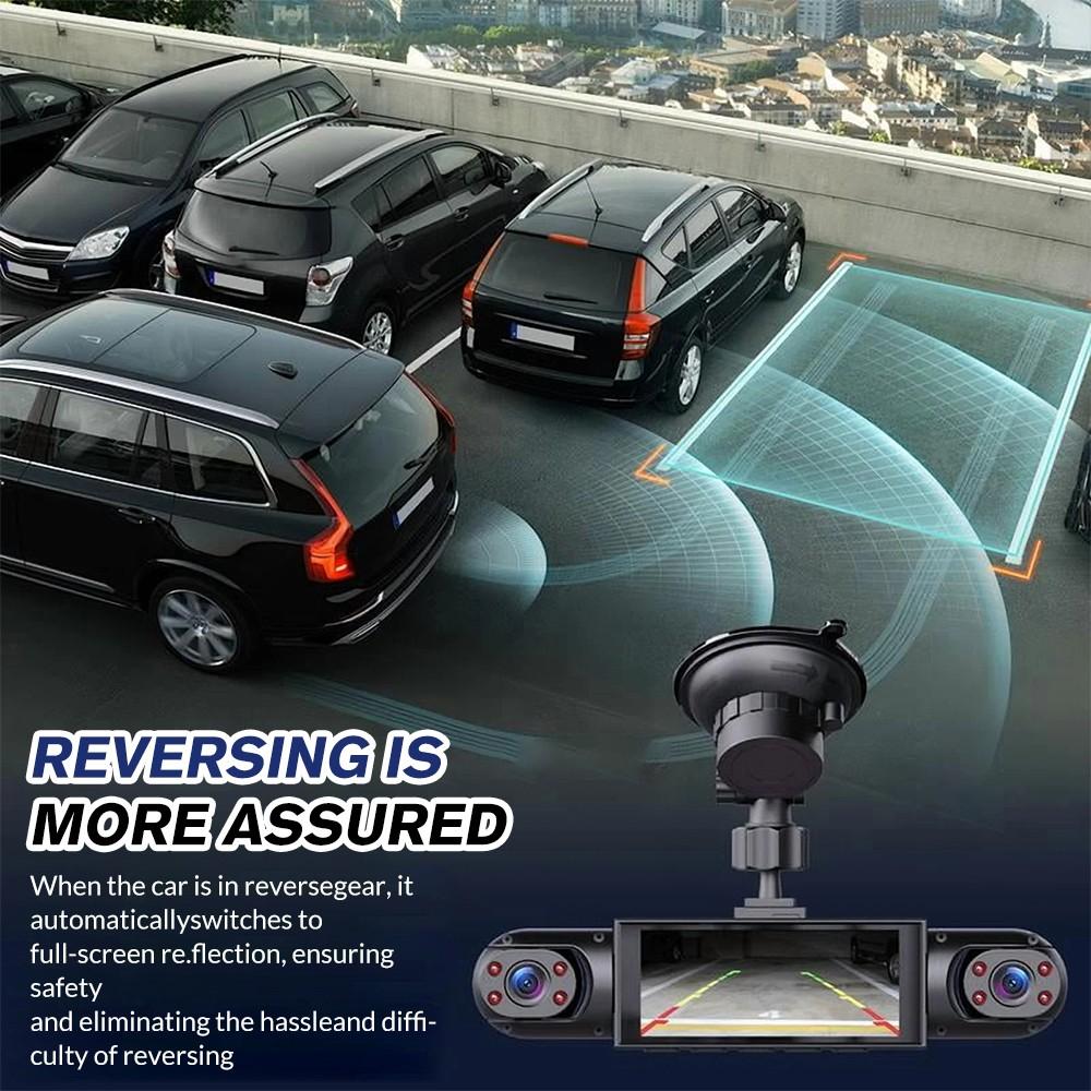 360° Dash Cam 1080P HD Driving Recorder Car Front & Rear Inside 4 Channel Camera