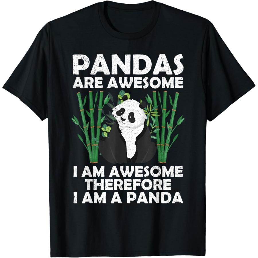Funny Panda Design For Men Women Boys Girls Panda Bear Lover T-Shirt(1) XXXXXL чёрный