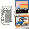 LKW Bagger Metall Stanzformen Schablonen Formen Präge Schablonen Stanzteile für Scrapbooking Kartenherstellung Dekorationen