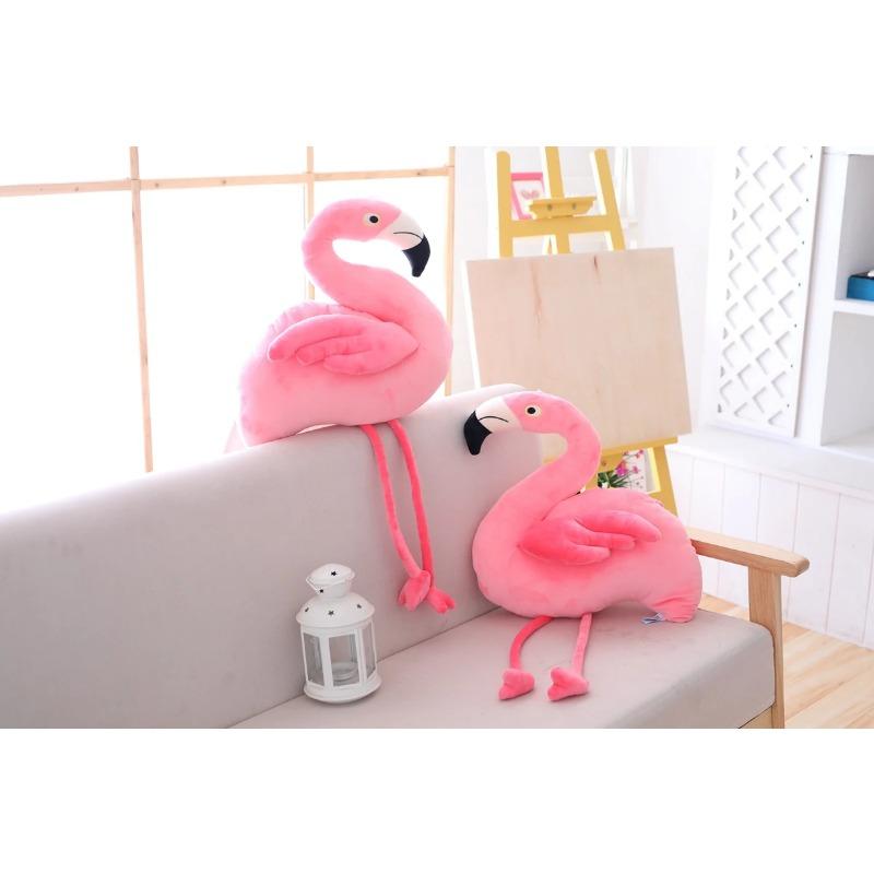 Realistic Flamingo Plush Toy Soft Plush Stuffed Animal Flamingo Pillow Peluche Room Decoration Kids Birthday Gift