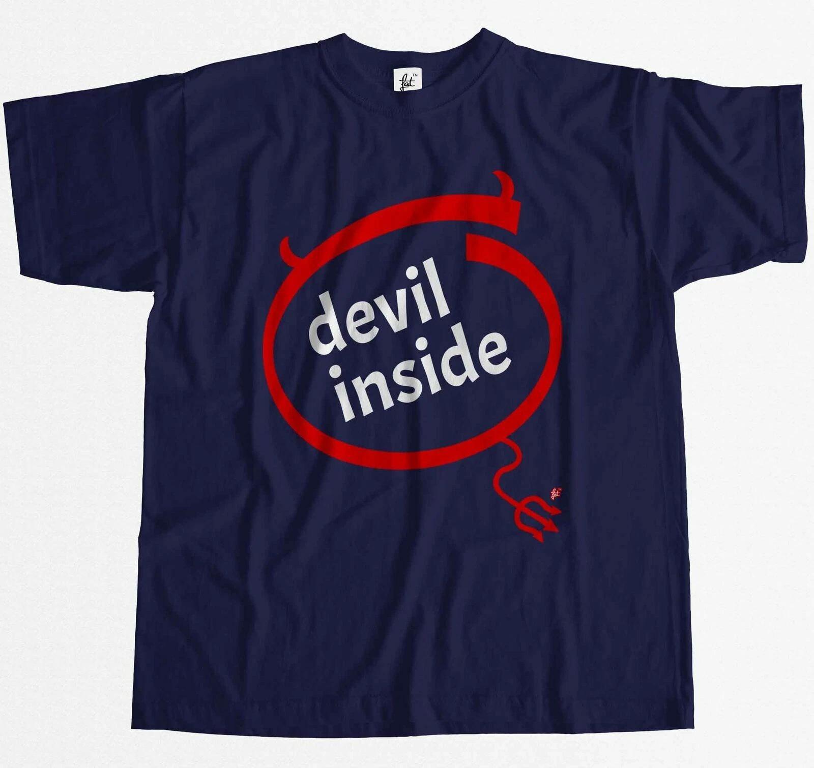 Devil Inside Funny Nerd Geek Parody Mens T-Shirt S
