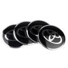 56MM 4Pcs Car Styling Aluminum Wheel Center Hub Caps Stickers For Toyota Rav4 Corolla Camry Aqua  Cross Yaris Auris TRD GR Sport FM1