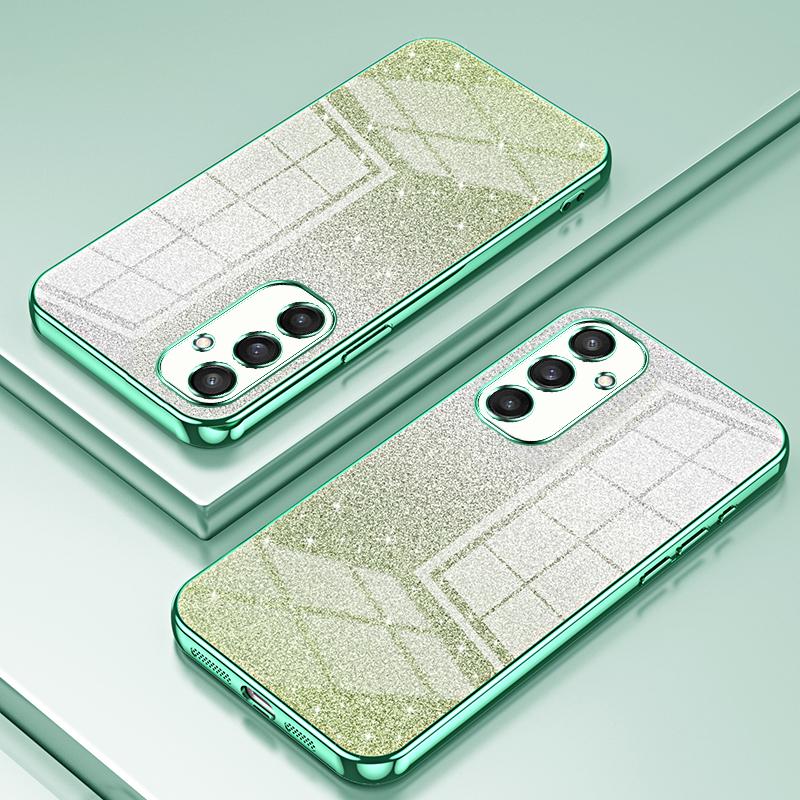 FLYKYLIN Luxury Gradient Glitter Bling Plating Case For Samsung Galaxy S24 S23 S21 Fe S22 Plus Ultra 5G Soft Silicone Back Cover
