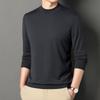 Men's High-Quality Imitation Wool Sweater: Autumn & Winter Warm Half-High Collar Base Layer