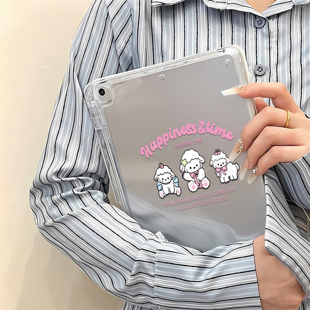 Cute Lamb Cartoon Case For iPad 11 10.9in 7th 8th 9th Gen 10.2 Case for iPad A16 11th Air 13 4 5 Pro 11 Case Y Fold