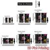 2D flat printing 2pcs Curtain Party Curtain Cosmic Moon and Butterflies Digital Printed Polyester Drapes Family Party Decoration