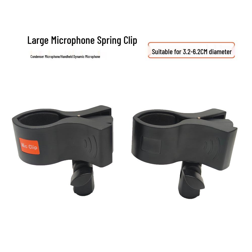 Large Articulated Floor Stand with Universal Mic Clip for Live Streaming