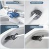 Silicone Toilet Brush Cleaner Wc for  Bathroom Cleaning Toilet Acssories Long Handle FlexibleCleaner Brush BathroomAcssories