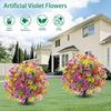 Artificial Flowers Colorful Ball Ground Insertion Silk Plants Wedding Wreath Home Room Decor Festival Outdoor Garden Accessories