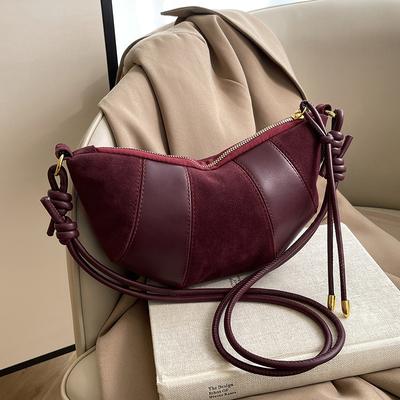 Fashion Casual Dumpling Bag Women's New Retro Trendy Croissant Shoulder Bag Niche High-end Versatile Women's Bag