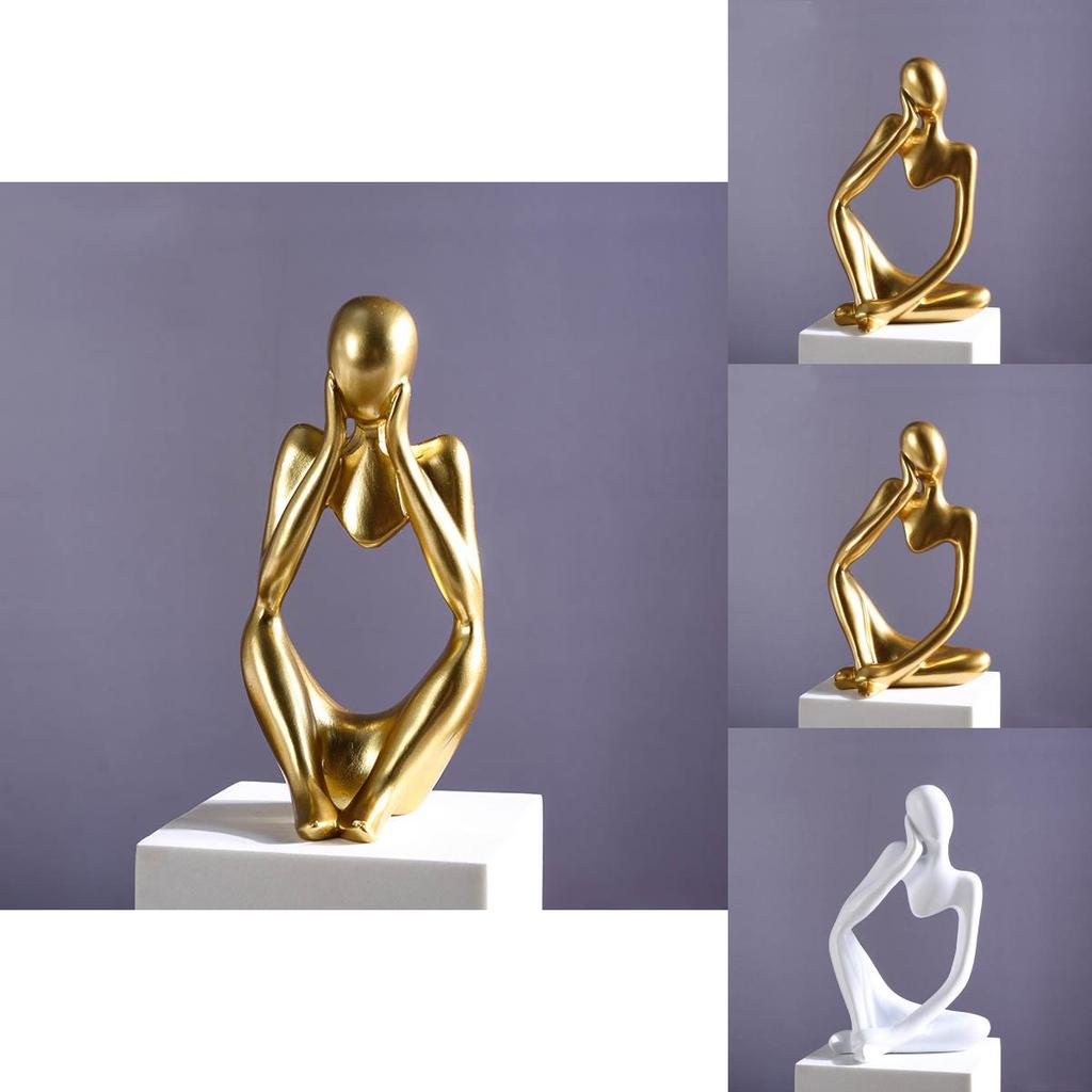 Abstract Thinking Person Resin Sculpture Delicate Home Decoration Gift