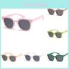 2024 New Kids Polarized Silicone Sunglasses Boys Girls Square Frame With Rivets Uv Protection Shades X8351 Dark Rose Color