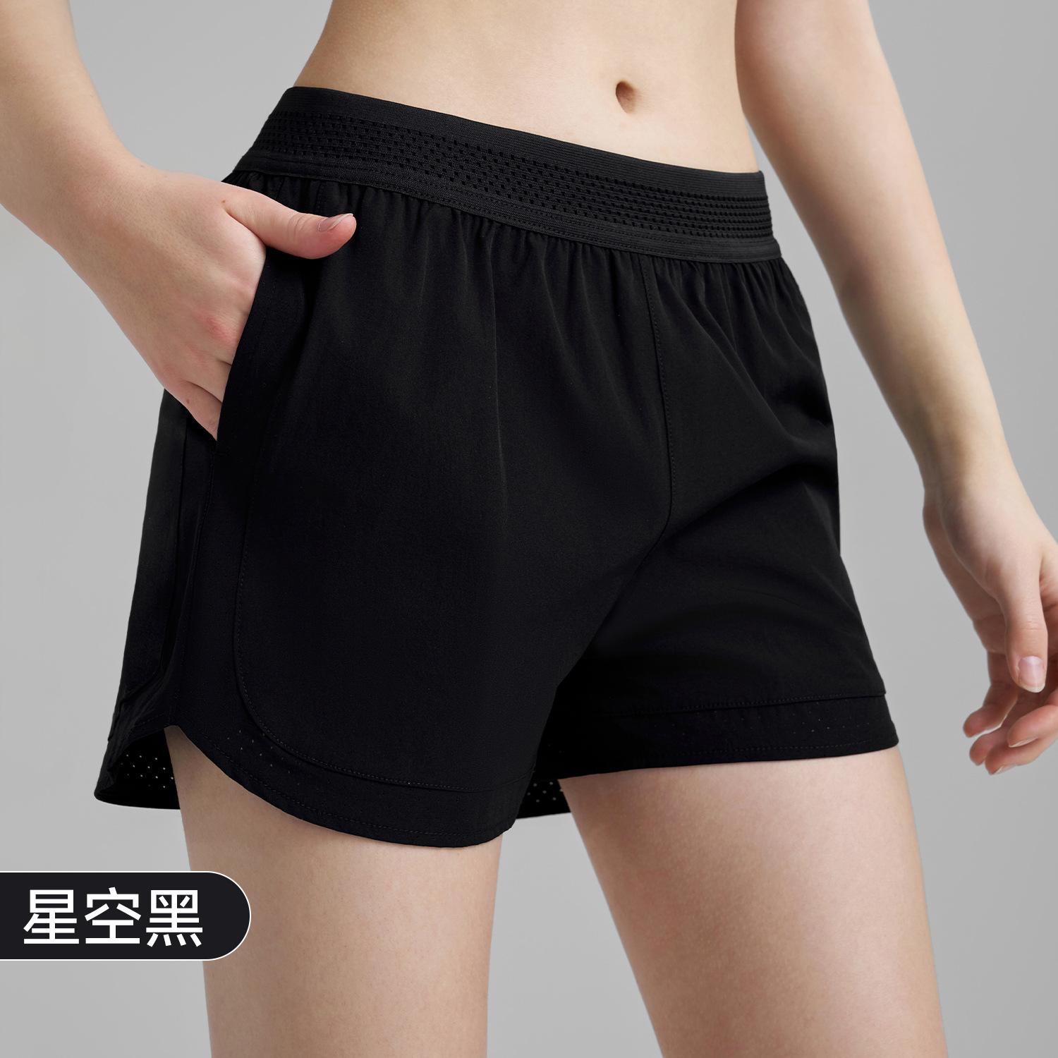 

Sports shorts quick-drying 2025 spring and summer new products three points nude pockets running fitness pants women XL
