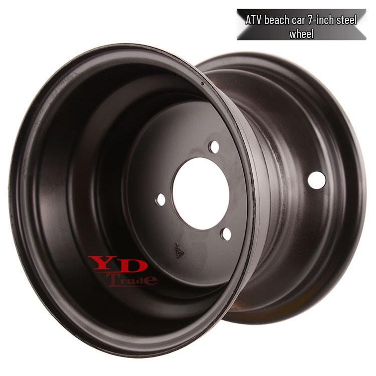 Dinosaur Steel Rims & Tires for Little Bull ATV (16x8-7 Inch, Three-Hole Hubs)