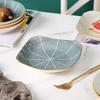 DRN Nordic Style Underglaze Ceramic Dinner Plate