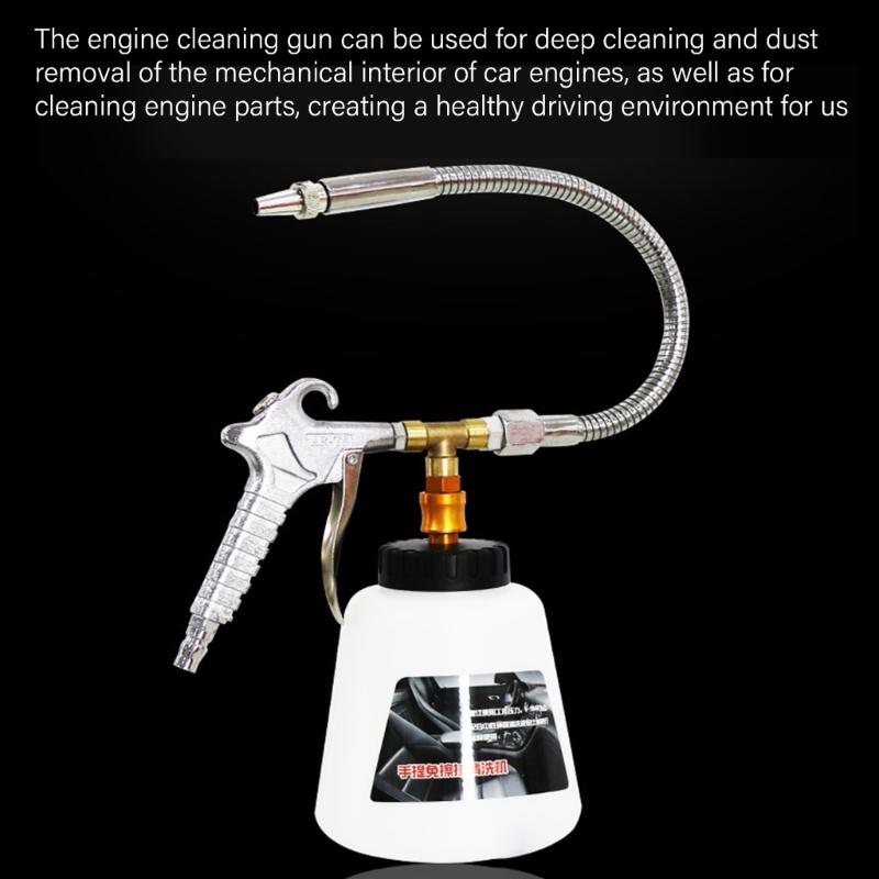 Powerful Air Water Engine Compress Cleaner Tool 360 Adjustable Nozzle Bay Cleaning Tool for Car Motorcycle Maintenance