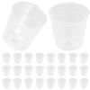 50Pcs Nursery Pots Plastic Plant Nursery Clear Plant Pots for Succulent Orchid Seedling Planting Balcony Garden