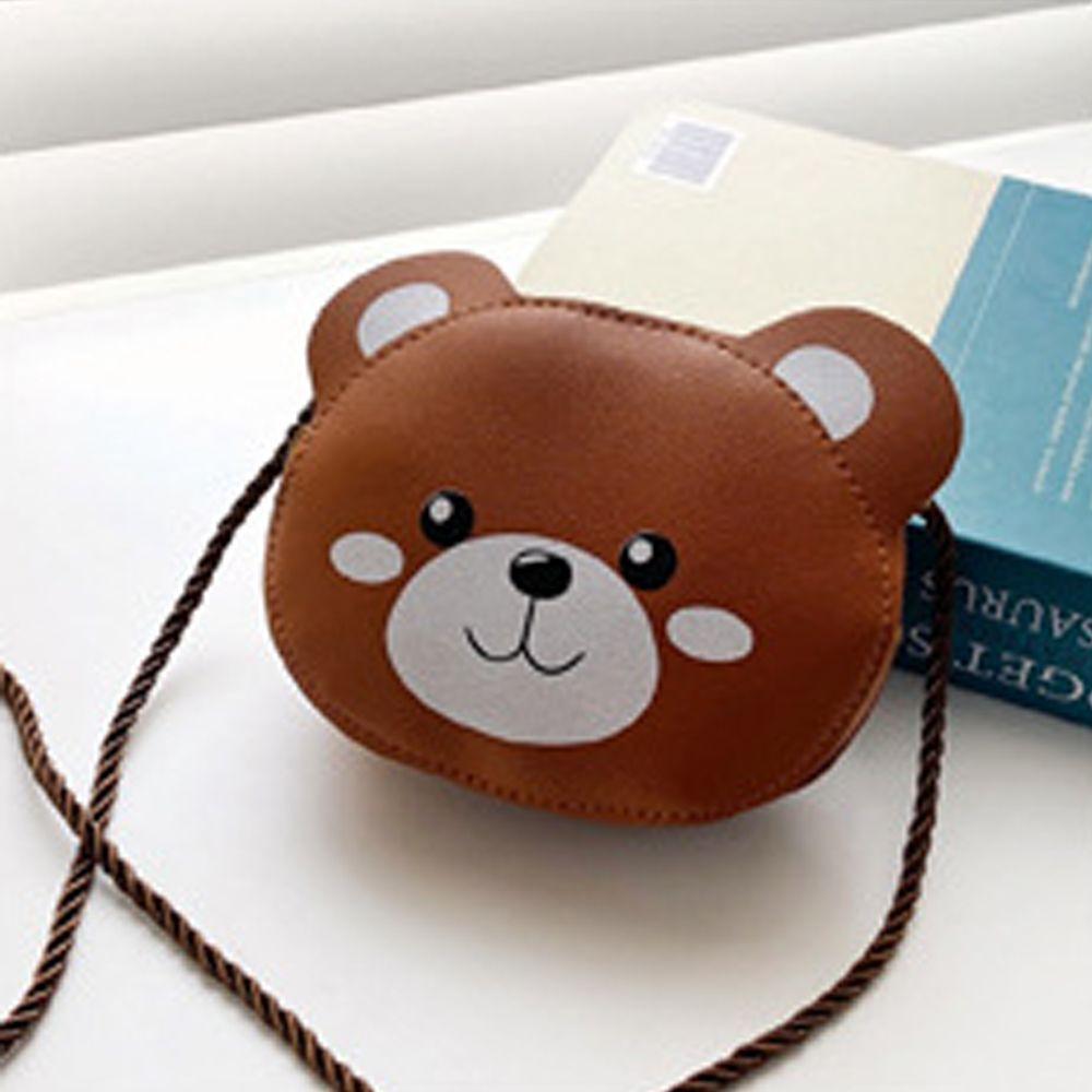 Casual Bear PU Leather Mini Girls Crossbody Bag Rabbit Handbags Cartoon Shoulder Bags Coin Purse