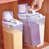 2Pcs Thick Plastic Insect Prevention Rice Box Moisture Proof Flour Storage Bin Food Container