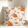 Watercolor Pumpkin Patch Halloween Pillow Case  Soft Pillow Cover For Sofa Home Decoration Cute Funny Cushion Cover